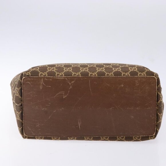 GUCCI GG Canvas Tote Bag Brown Gold 002 1098 Auth ep10894 - Picture 5 of 16